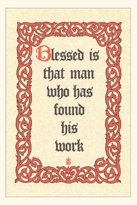 Libro Vintage Journal Blessed Is Man Who Works - Found Im...