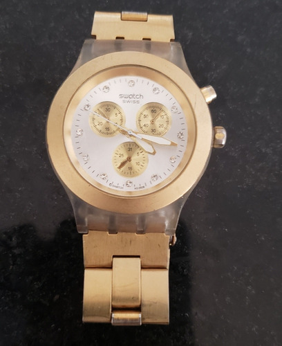 Relógio Swatch Swiss Dourado / Quartz