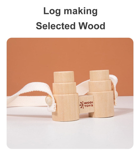 Binoculares De Madera, Divertidos Binoculares Para Niños Peq