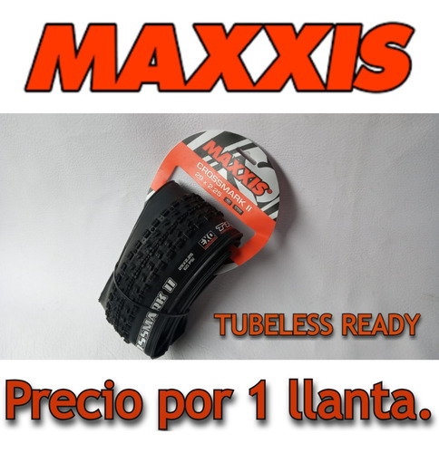 Imagen 1 de 8 de Llanta Tubeless Ready 2c/ Exo  29*2.25. Maxxis Crossmark I I