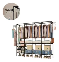 Comprar Cabideiro Arara Desmontável Aberto 4 Colunas Closet Em Aço