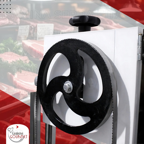 Serra Fita De Bancada Inox 350w P/ Açougue Ossos Congelados 110v/220v ( Bivolt )