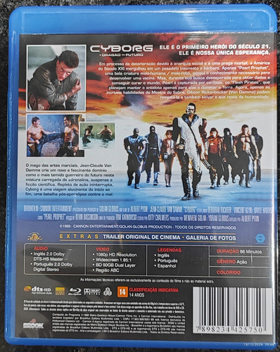 Blu-ray - Cyborg - O Dragão Do Futuro - Van Damme - Com Luva