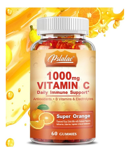 Vitamina C 1000g *60 Gomitas Masticables* Vit B + Electrolit