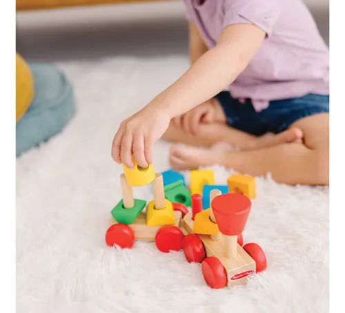 Tren Pequeño Apilable De Colores - Melissa & Doug