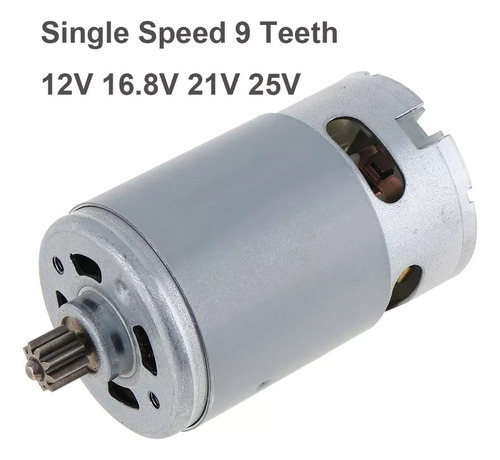 Motor Dc Rs550 18v 19500 Rpm Com 11 Dentes De Duas Velocidad