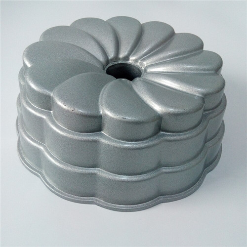 Molde Para Pastel Anti Adherente Resistente Aluminio Flor