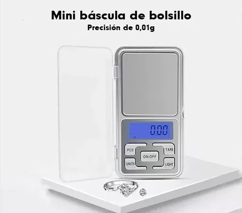 Balanza de Precision 0.01 gr 200 gr Bascula Digital Bolsillo Peso