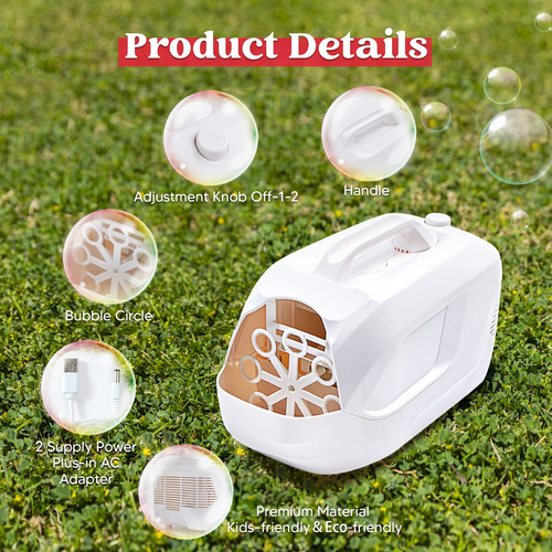 Maquina De Burbujas Automatica De Plastico 2 Niveles Blanco