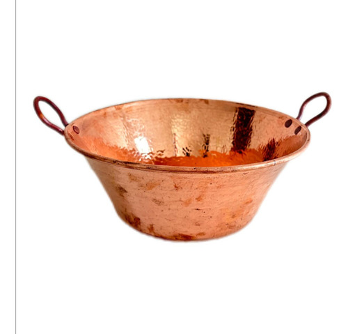 Cazo 100% Cobre Artesanal Carnitas 3 Litros (25x14x10cm)
