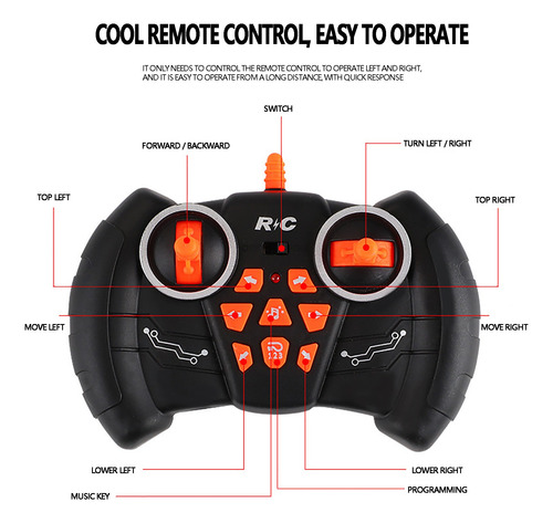 Control Remoto De 2 4g, Tracción, 360 Grados, Acrobacia De B