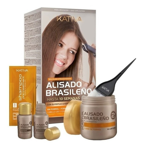 Kativa Alisado Brasileño Sin Formol Con Keratina Vegetal