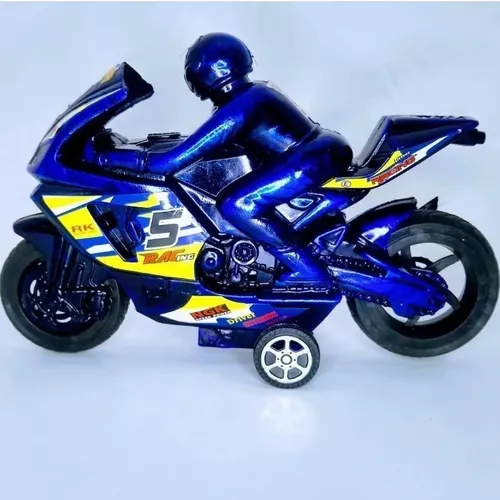 Moto Miniatura De Brinquedo Infantil Com Fricção De Corrida