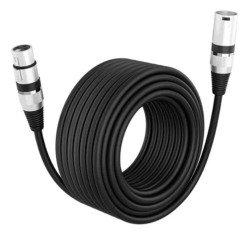 Cable Para Micrófono Xlr Canon Macho Hembra 3 Metros 