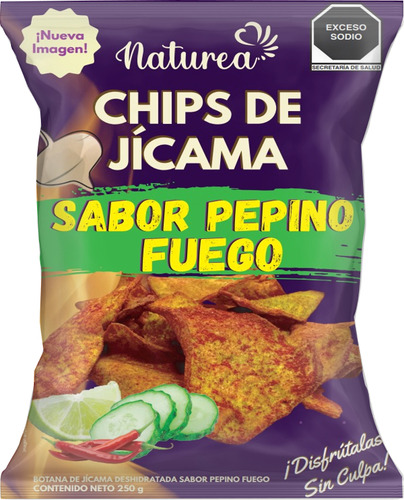 Kit Jicama Pepino Fuego 250g Naturea Y Sirilo Stevia 300ml