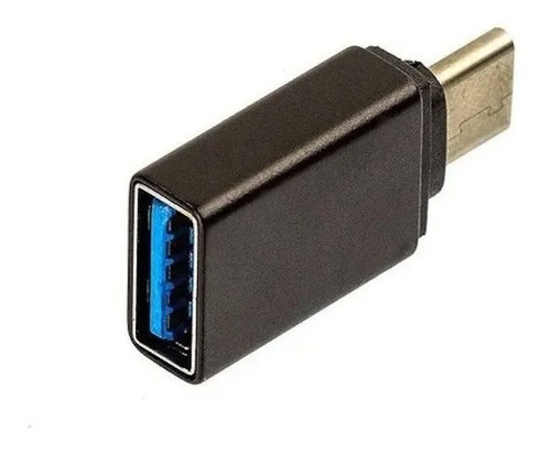 Adaptador Usb 3.1 Type-c Para Usb 3.0 Fêmea Cor Preto