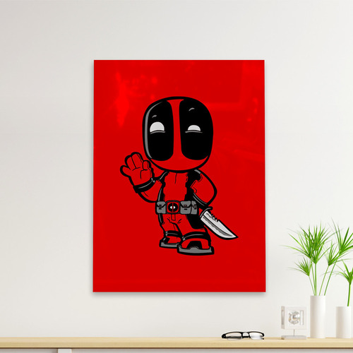 Cuadro Deco Deadpool Cartoon (d1437 Boleto.store)