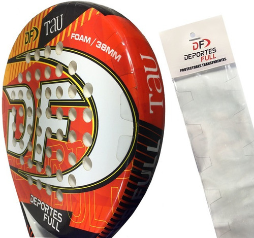 Imagen 2 de 2 de Dos Protector Para Paleta De Padel Proteje Transparente X 2