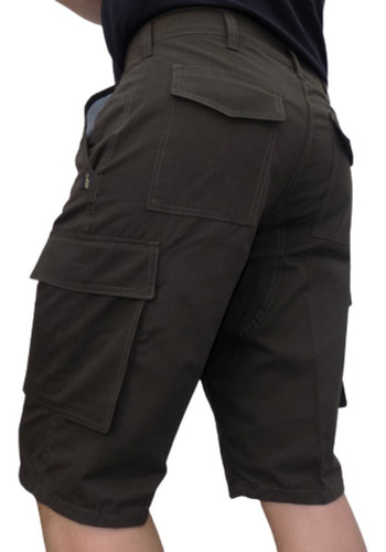 Bermudas Cargo Vs Colores Reforzadas Talles Especiales 52/58
