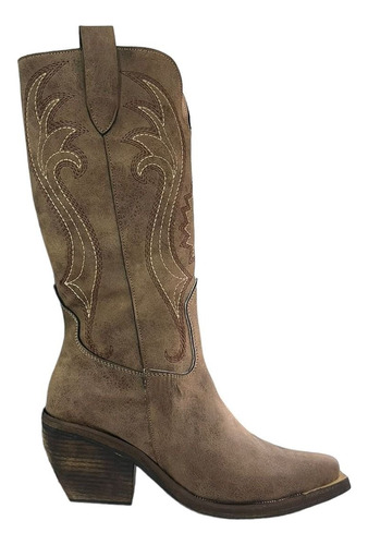 Texanas Botas Mujer Negro Camel Maron Calidad Premium Alta