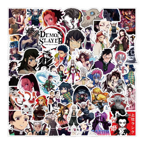 Set 25 Stickers Kimetsu No Yaiba - Demon Slayer