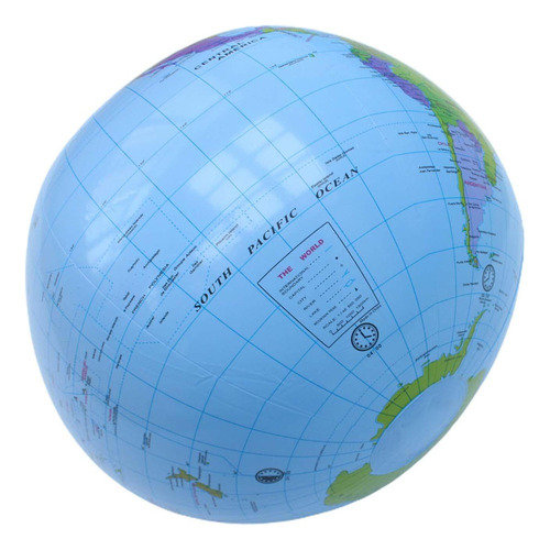 .. Globo Inflable Explotar Geografía 40 Cm Para Enseñar