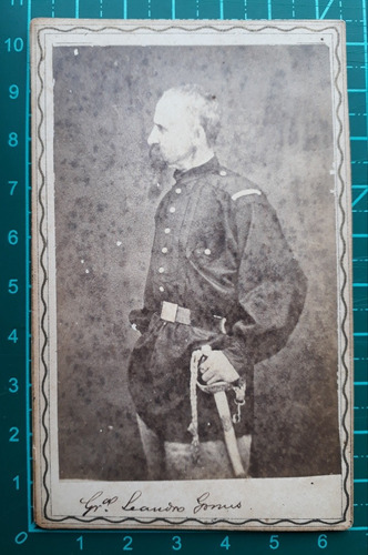 Carte De Visite Leandro Gomes - Guerra Do Paraguai