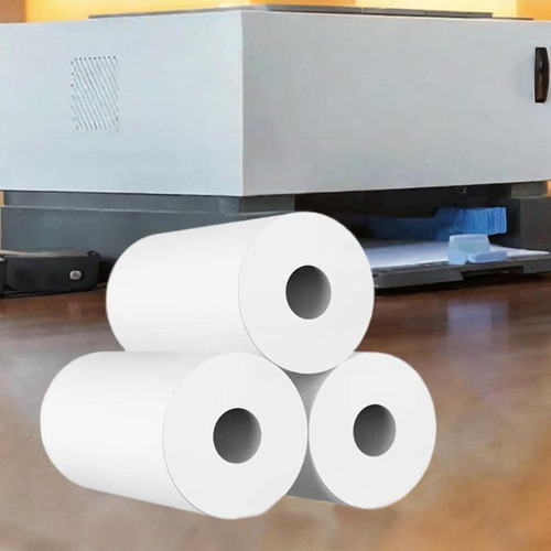 Papel Para 2 Impresoras, 25 X 57 Mm, Antiarañazos, Blanco Té