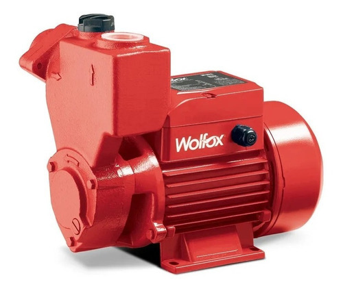Bomba Periferica Autocebante Wolfox Wf1411 1hp 746w Color Rojo Fase eléctrica Bifásica Frecuencia 60 Hz