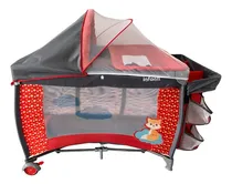 Comprar Cuna De Viaje 2 Niveles Idara Con Cambiador Infanti Rojo Lisa