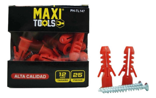 Ramplug Rojo 3/16 Pulgada Plástico X25 Unidades