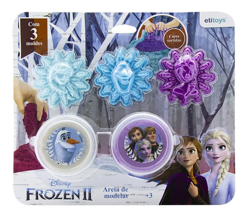 Imagem 2 de 2 de Kit Frozen Areia De Modelar + Kit Beleza