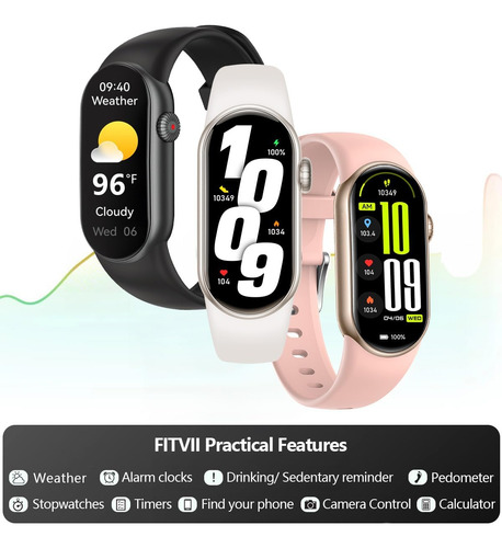 Fitvii Ole Fitness Tracker Amoled De 1.6 Pulgadas