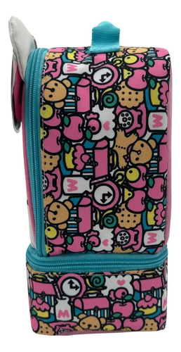 Hello Kitty Lonchera / Bolsa Para Almuerzo Insulada Blanco/rosa Kitty And Friends