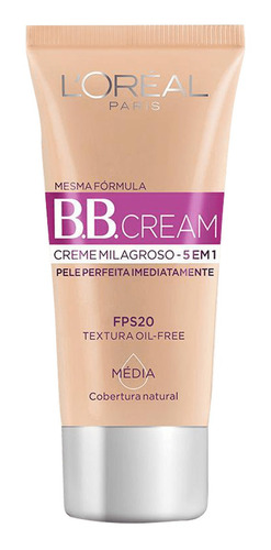 Bb Cream L'oréal Paris Creme Milagroso 5 Em 1 Fps 20 30ml