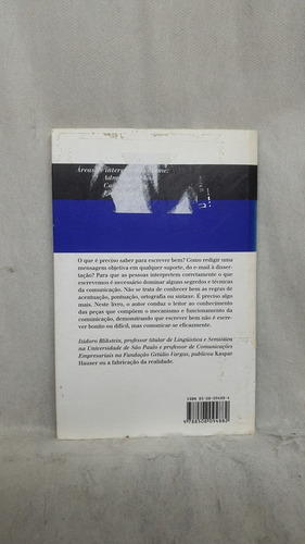 Livro Técnicas De Comunicação Escrita - Edição Revista E Atualizada - Izidoro Blikestein - Editora Ática (Usado)