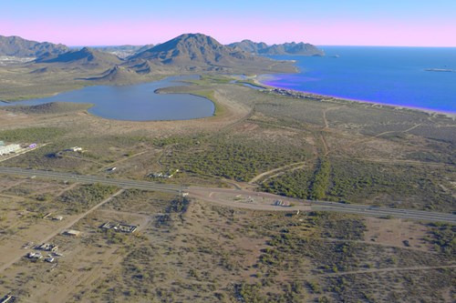 Terreno De 1 Hectárea Sobre El Blv Tetakawi Con Vista Parcial Al Mar