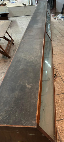 Vitrina Mostrador Confiteria Panaderia Antiguo Marrón (Usado)