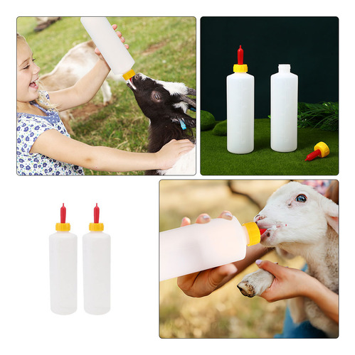 2 Juegos De Biberones Para Terneros De Cabra, Leche Para Ani