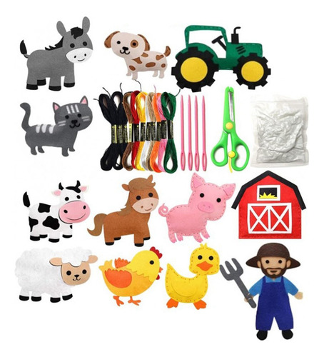 Zoo Fieltro Animales Selva Animales Estilo D Estilo D