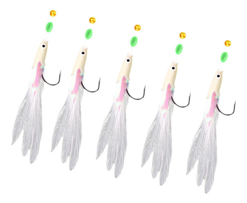 Ligas De Pesca 5x Con Perlas Luminosas Luras Luras Multi