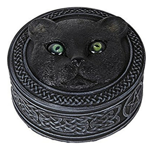 Pacific Giftware Mythical Black Cat Rolling Eyes Caja De Bar