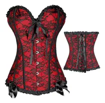 Comprar Corset Gotico Victoriano Modelador Sexy Brocato Rojo M