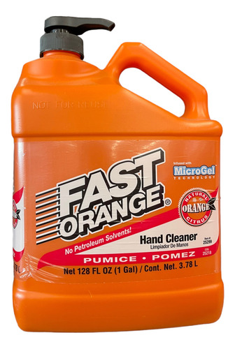 Limpiador Desengrasante De Manos Fast Orange Gel Cítrico Pro