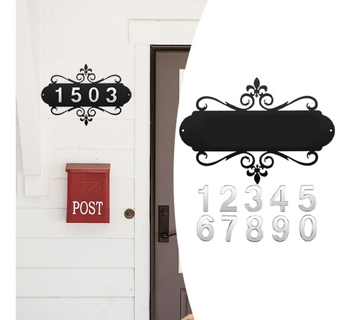 Letrero De Dirección De Metal, Placa De Número De Casa,