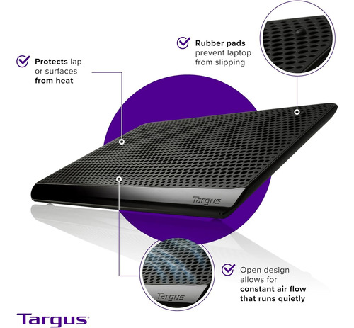 Targus  Base Enfriadora Chill Mat 2 Ventiladores Pa248u5