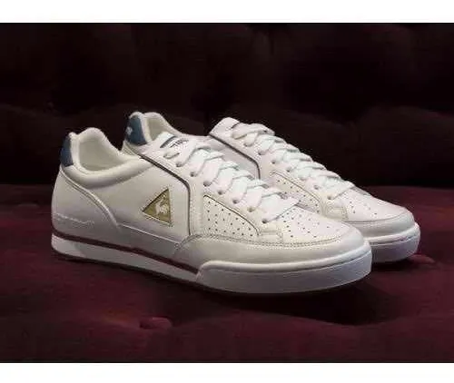 Le coq sportif top tenis antigo couro
