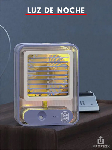 20pz Ventilador Humidificador Lampara Led Escritorio Recarga
