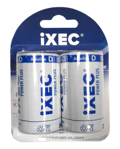 Imagen 2 de 4 de Pila Alcalina D Grande, Power Plus Ixec - Ix9905