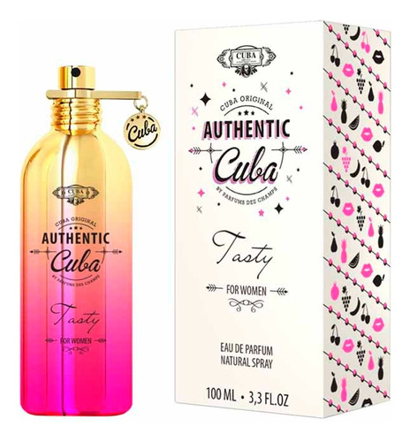 Perfume Cuba Authentic Tasty Dama 100 Ml Original